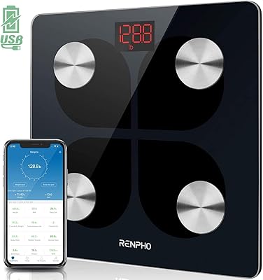 Rechargeable Digital Personal Person Renvo with Bluetooth USB Balance of body fat and smartphone application.. DIAYTAR NIGERIA delivers on convenience and affordability with our reliable nationwide shipping.