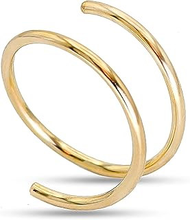 Double nose ring jafest for simple piercing, bound torsad in gold or sterling silver for women and girls (gold).. Shop without limits at DIAYTAR NIGERIA and receive your purchases at budget prices within the week.