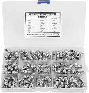 Kit with Zirk steel fat fittings, 115 right pieces 90 degrees 45 degrees M6 M10 M10 M10.. With DIAYTAR Nigeria, your wishlist becomes reality, fast.