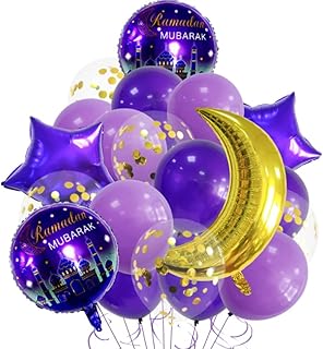 22 Ramadan Decorations Decorations For the Maison Ballons Eid Mubarak Happy Eid Violet Ballons Ramadan Moubarak Moubara Kit Balloons Balloons Festival Ramadan Ballons Lune and Stars (gold).. Shopping made simple with DIAYTAR NIGERIA's vast selection and budget-friendly nationwide delivery.
