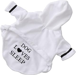 Tohooks dog bathrobe, pajamas for dogs and pets, dog drying bathrobe with hood, Super absorbent cotton bathrobe fast drying for dogs and cats (white, m).. DIAYTAR NIGERIA transforms wishes into deliveries with our affordable and reliable e-commerce platform.