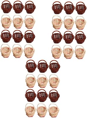 Yarno 36 MINI BASK PARTS FOR DOWNING DOA HOUSE, Mini Rustic vegetable baskets and small portable flowers for interior decoration.. Shop from thousands of products at DIAYTAR NIGERIA and enjoy budget-friendly nationwide delivery.