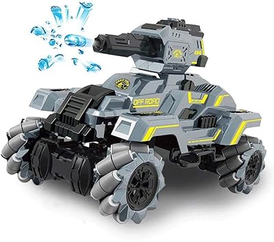 Tank Stunt Car 2.4G 4WD Rotation at 360 degrees adjustable turret RC Drift Army Tank with water bombs Battles of children's trucks.. DIAYTAR NIGERIA: Bringing the marketplace to every Nigerian with affordable prices and quick delivery.