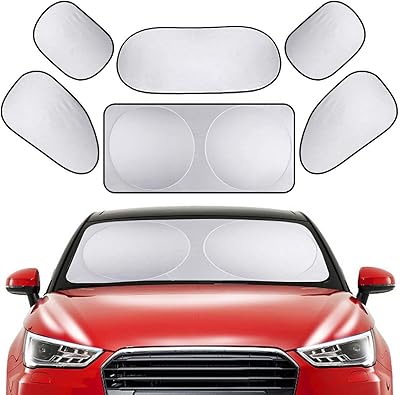 A set of 6 side and back of the car sun to protect themselves from ultraviolet sun rays and keep the car in the fridge.. DIAYTAR NIGERIA transforms dreams into deliveries with our affordable prices and 5-8 day shipping.