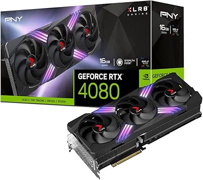PNY NVIDIA GEFORCE RTX 4080 16 GB GDDR6X (VCG408016TFXPB).. Skip the lines and shop online — DIAYTAR Nigeria delivers to your door in days.