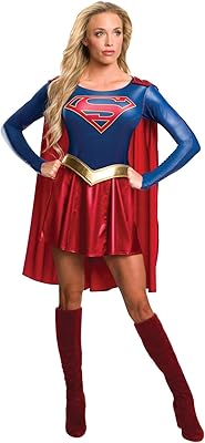 Supergirl TV costume dress adult size RUBIE's for women (pack of 1).. DIAYTAR NIGERIA: Where every shopping need is met with affordable prices and timely delivery.
