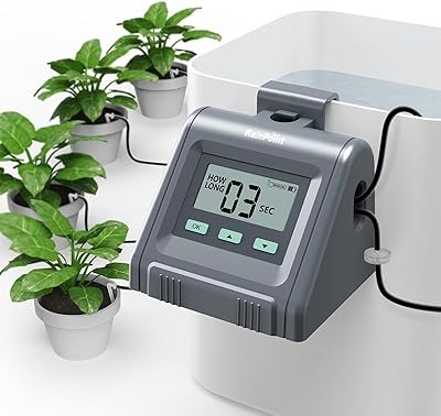 Automatic watering system Rainpoint for potted plants, automatic sprinkler for plants with automatic/manual/delayed watering mode, watering system for interior plants with vacation pump.. Experience budget-friendly shopping at DIAYTAR NIGERIA, Nigeria's premier online marketplace with quick delivery.