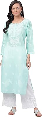 Indian kurti embroidered for women in pure cotton A133488, gray.. Shop from Nigeria's largest product selection at DIAYTAR, with budget-friendly prices and swift delivery.