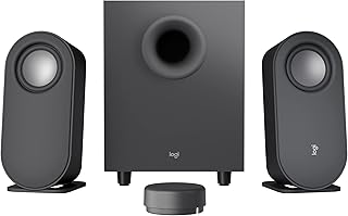 Logitech Z407 Bluetooth speaker for pc with bass box and wireless control, immersive, premium bass with several inputs, USB speakers-Black.. Get unbeatable value on every order with DIAYTAR Nigeria.