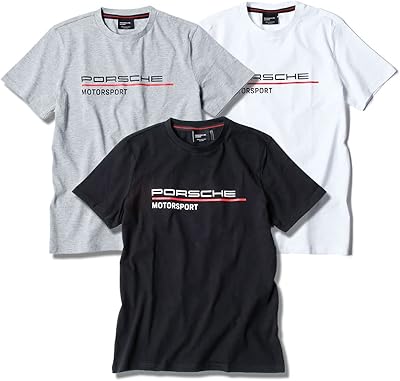 Black Black T -shirt Porsche Motorsport, Black.. DIAYTAR NIGERIA brings the joy of affordable shopping to your fingertips with delivery in less than 8 days.