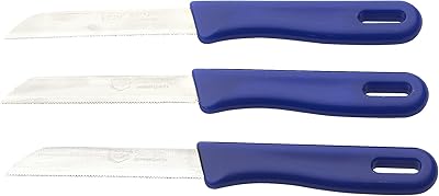 Set of kitchen knives for Rena Germani fruits and vegetables - 3 pieces.. DIAYTAR Nigeria offers the perfect blend of affordability and efficiency. Shop now and get your products delivered between 5 and 8 days nationwide.
