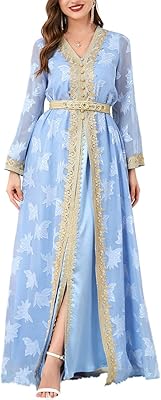 Ramadan Abaya for Hakia woman Ensemble Abaya Islamic with a V -neck.. With DIAYTAR Nigeria, shopping online is easy, affordable, and fast.