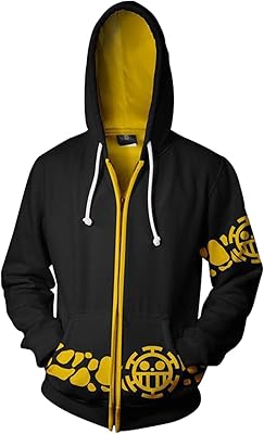 3D Trafalgar Law Supercos Zipped Hooded Sweat with Long Sleeveless jacket Cosplay Costume.. Find everything you need at prices you'll love with DIAYTAR NIGERIA's comprehensive e-commerce platform.