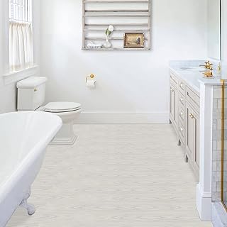 Waterproof white Wood Wood Effect Vinyl Plates White Wood Effect, Floor tiles to take off and stick for living room, bedroom, home office, 90 x 15 cm, 10 rooms.. DIAYTAR NIGERIA connects you with thousands of products at competitive prices, delivered within a week.