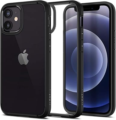 Ultra Hybrid Spigen shell designed for iPhone 12 mini - matt black.. Experience shopping freedom with DIAYTAR NIGERIA's vast selection and 5-8 day nationwide delivery service.