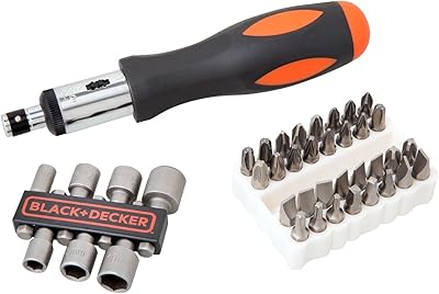 Black screwdriver game + 40-piece Decker, with sockets and screwdrivers in a box, 2 year warranty, black, A7062-XJ model.. DIAYTAR NIGERIA: Your trusted partner for affordable online shopping with reliable delivery timeframes.