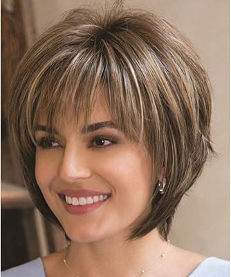 Short Human Hair Wiger Dayoung Blonde Blonde Dark Brown Right Synthetic Wign For Women.. DIAYTAR NIGERIA: Bringing affordable shopping solutions with a diverse product catalog delivered nationwide.