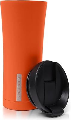 La Precious 500 ml travel cup, double -walled double -walled cup in stainless steel, thermal coffee mug (flamboyant orange).. Transform your online shopping experience with DIAYTAR NIGERIA's affordable and diverse marketplace.