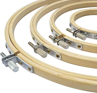 Set of embroidery hoops for embroidery and cross stitch, 4 rooms (18, 20, 23, 26 cm).. DIAYTAR NIGERIA brings affordable products to every doorstep with our reliable 5-8 day shipping.