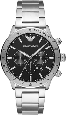 Emporio Armani watch for men, stainless steel chronograph - AR11241, silver, quartz movement, silver, quartz movement.. Discover why millions choose DIAYTAR for affordable online shopping with delivery in just 5-8 days.