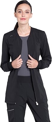 Medical jacket for women with zipper on the front, expandable in 4 directions, light, higher performance and comfort, Infinity CK370A.. Your e-commerce hub for everything — DIAYTAR Nigeria has you covered.
