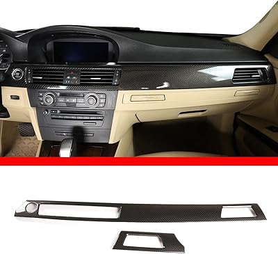 Interior car door panel for BMW 3 E90 E92 E92 E93 2005-2012, Automobile accessories, ABS, 4 rooms (carbon fiber style).. DIAYTAR Nigeria: Where affordability meets speed and quality.