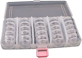 Gentre Package boxes transparent empty box (with small box of 25 pieces) glitter storage boxes for nail art shots removable rhinestone for nail art.. From phone accessories to home decor — DIAYTAR Nigeria ships it fast.