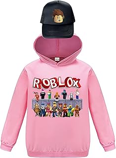 Roblox pink hooded sweatshirt for cotton relaxed women.. DIAYTAR NIGERIA: Where shopping is easy, prices are low, and delivery is just days away.