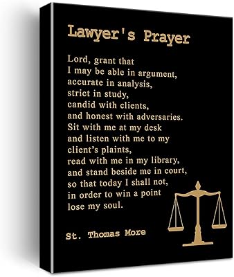 Inspiring and motivating lawyer prayer quote, printing on canvas, positive wall art for desk, interior decoration, 12 x 18 inch framed lawyer gift.. Unlock a world of affordable products with DIAYTAR NIGERIA's expansive e-commerce platform.
