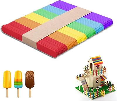 50pcs Bellatm Colorful ice cream sticks - mini wooden ice cream sticks, rainbow sticks - ice cream sticks for crafts, creative designs, crafts, arts and crafts.. Need something fast? Order it now from DIAYTAR Nigeria.