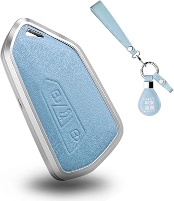 Santony for VW Golf 8, metal and leather key case, smart shell, blue.. Say goodbye to limited options and long shipping times. DIAYTAR Nigeria delivers variety, quality, and affordability straight to your door.