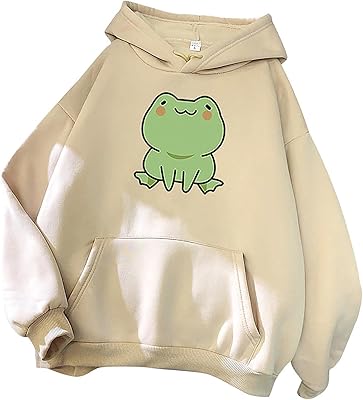 M Fakl Cute hooded sweatshirt for women Kawaii fashion with long sleeve print cute animal hip hop sweatshirt.. Discover a world of choices with DIAYTAR NIGERIA's extensive marketplace and prompt shipping service.