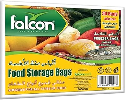 Middle food storage bag Falcon Pack 1 x 50 bags, 17 cm x 40 cm.. Experience budget-friendly shopping at DIAYTAR NIGERIA, Nigeria's premier online marketplace with quick delivery.