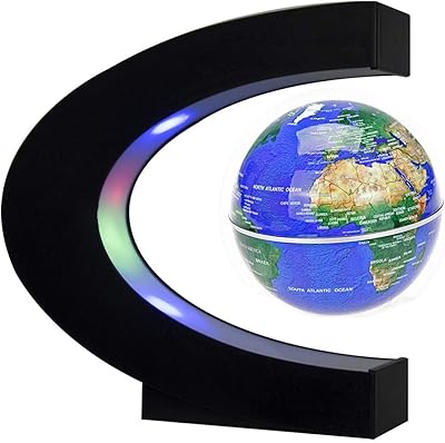 Floating globe in the shape of C with LED lights, Magnetic Floating World Map for Office Decoration (Blue).. Looking for trendy fashion, home essentials, or electronics? DIAYTAR Nigeria has it all and delivers within days, not weeks.