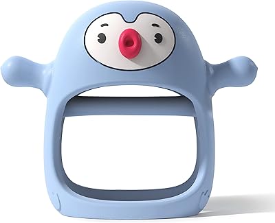 Silicone dentition toy without fall smiley mia pEGUIN BUDDY for babies from 0 to 6 months old, manual dentition lollipops for babies from 0 to 6 months old, basket of baby for babies from 3 to 6 months old, light blue.. Transform how you shop with DIAYTAR NIGERIA's vast selection and budget-friendly delivery options.