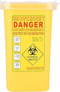 Unique plastic container, 1 liter durable trash can, rubber trash, useful safety, ensures safety for elimination of medical risk (yellow) biological risks (yellow).. DIAYTAR NIGERIA bridges the gap between desire and affordability with nationwide delivery in under 8 days.