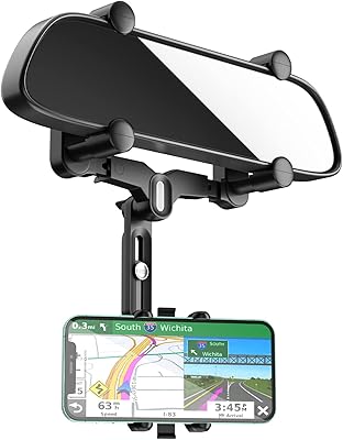 Large telephone support for car mirror, support for a 360 -degree rotary multifunctional multifunctional car multifunctional car, adjustable GPS support for all mobile phones, suitable for large cars.. Discover unbeatable variety on DIAYTAR Nigeria — shop today, delivered this week.