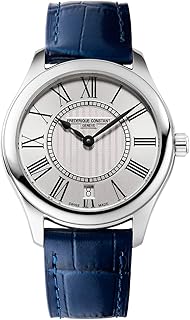 Classic quartz belt for navy woman and silver leather bracelet.. DIAYTAR NIGERIA brings the market to your fingertips with affordable prices and swift delivery services.