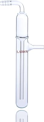 Pair of mineral glass oil, 185 mm high and 26 mm of body, used with the vacuum collector of the Schlenk Line laboratory for glassware in organic chemistry.. Your shopping dreams realized through DIAYTAR NIGERIA's affordable platform with reliable delivery times.