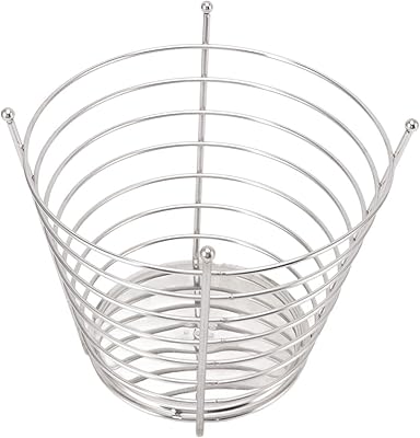 Fruit basket, 4 -foot durable fruit and vegetable basket to keep the fruit cooler, round stainless steel to present fruit candies.. From fashion to electronics, DIAYTAR Nigeria brings it all to your doorstep — fast, easy, and affordable.