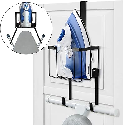 Orel ironing table support above the door/wall, iron storage holder and ironing board, black.. Your everyday shopping destination, DIAYTAR NIGERIA offers quality and value delivered within days.