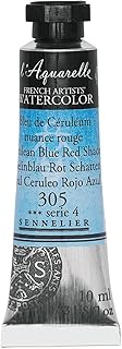 Watercolor of French artists Sennelier, 10 ml, Red dark blue S4.. DIAYTAR NIGERIA brings affordable shopping to your fingertips with reliable delivery in less than 8 days.