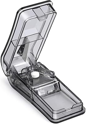 Pilling cut, portable plot with case, for small or large pills cut in half-quarters of swivel pill, easy precision cleaning (black).. Shop with confidence at DIAYTAR NIGERIA, where affordability meets reliability in less than 8 days.