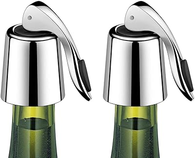 Stainless steel wine bottle plug plug with silicone drink.. DIAYTAR NIGERIA brings the marketplace to your home with budget-friendly prices and nationwide delivery.