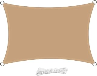 Swift 98% waterproofing blocking UV rectangular UV parasol Glide 3x4 meters waterproof for garden and terrace, beige (4x3).. Get more, save more — only on DIAYTAR Nigeria.