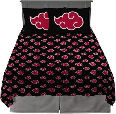 Franco Naruto Bed Party Anime Akatsuki in ultra -soft microfiber, Queen Size, (product under official license Naruto).. DIAYTAR NIGERIA: Empowering Nigerians with access to affordable products and reliable 5-8 day delivery.