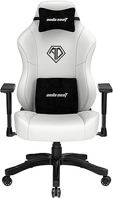 Luxury game chair Anda Seat Phantom Series 3 with cervical pillow and pvc leather back - white.. Your shopping dreams realized through DIAYTAR NIGERIA's affordable platform with reliable delivery times.