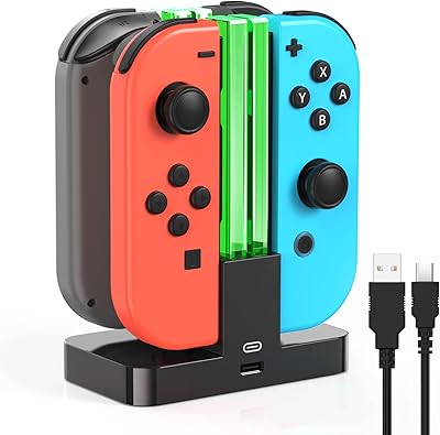 Replacement charging support for switch and charger for switch OLED JOY-CON, charging support for switch with USB TYPE-C-Black load cable.. Shop with confidence at DIAYTAR NIGERIA, where affordability meets reliability in less than 8 days.