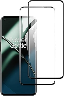 Zurligi for OnePlus 11 Lot of 2 Wallpaper films in tempered glass, 3D glass support, fingerprint sensor, Hardness 9 am, transparent HD, anti-scratch, without bubbles, compatible with the shells, complete cover for OnePlus 11 5G.. DIAYTAR Nigeria: Discover more, spend less, and enjoy delivery within 5–8 days.