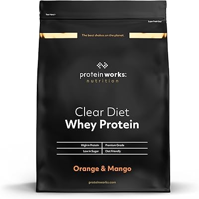 Protein Works - Lactoserum Clear Diet Lactoserum protein isolate | Refreshing shake with high protein content | Zero sugar or fatty | 82 calories by Shake | 40 portions | Orange and mango | 1kg.. DIAYTAR NIGERIA: Bringing quality products to your doorstep at prices that won't break the bank.